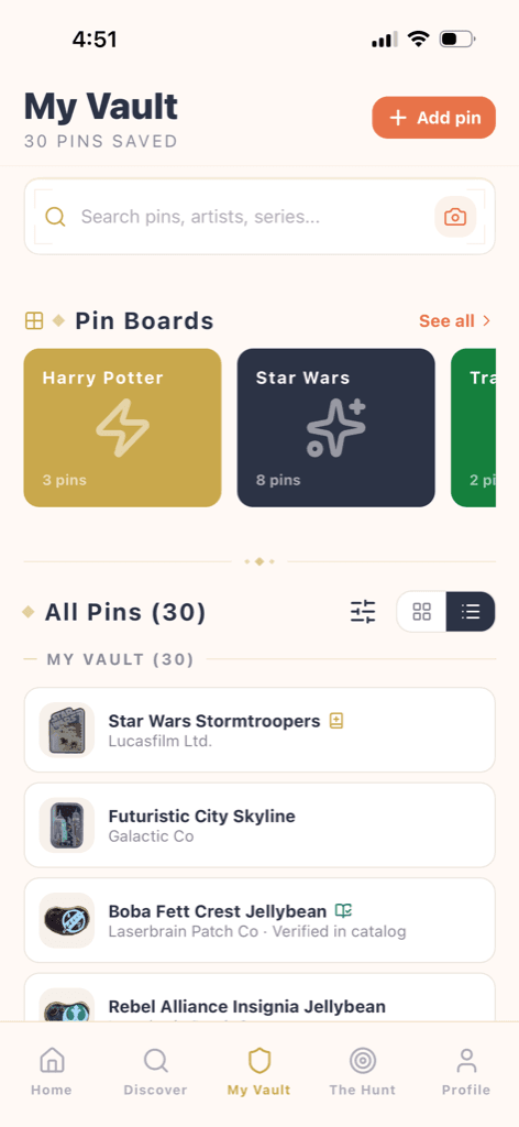 Pinporium — Your vault — every pin, one gorgeous home